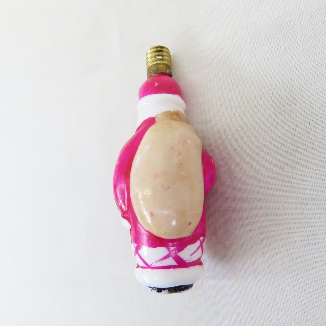 6 Vintage Santa Figural Light Bulbs - 12