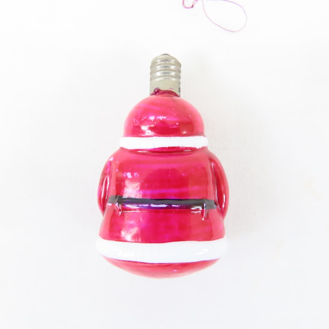 6 Vintage Santa Figural Light Bulbs - 4