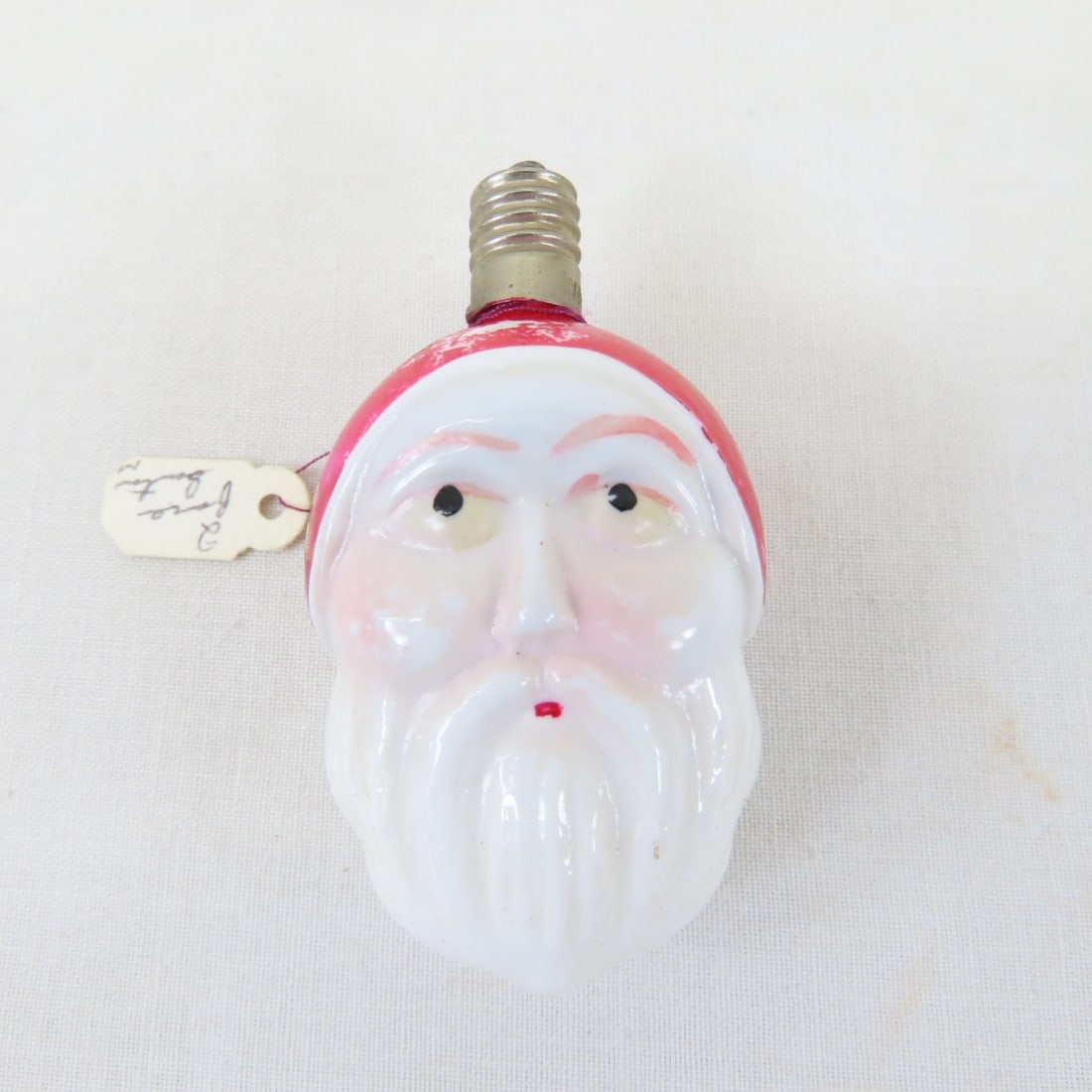 6 Vintage Santa Figural Light Bulbs - 5