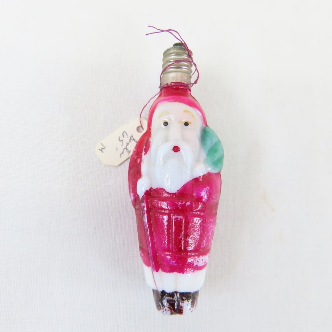 6 Vintage Santa Figural Light Bulbs - 9