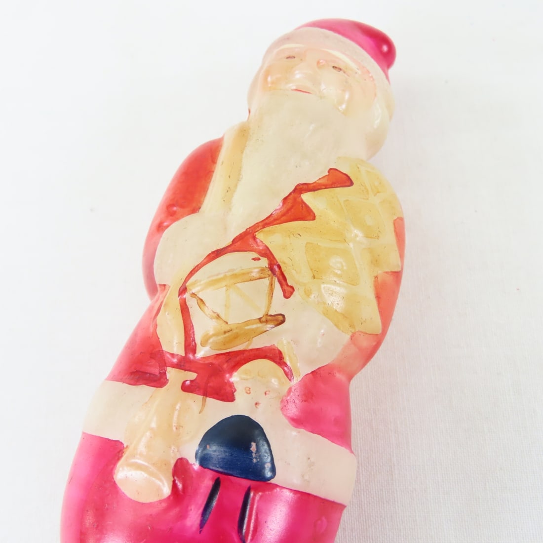 Vintage 4.5" Santa Tungsten Light Bulb, Works - 4