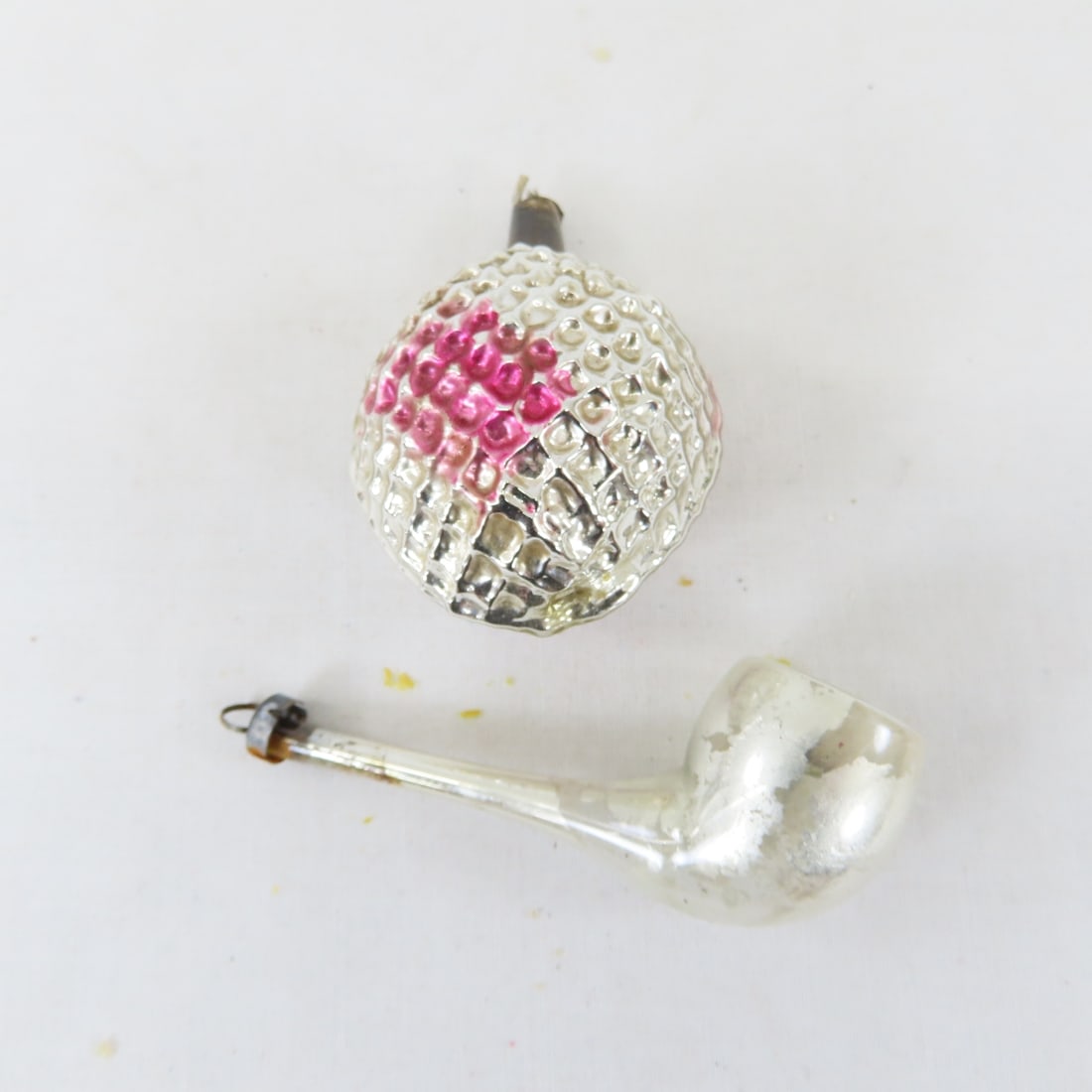 Antique German Blown Glass Ornaments, Birds, Fish - 10