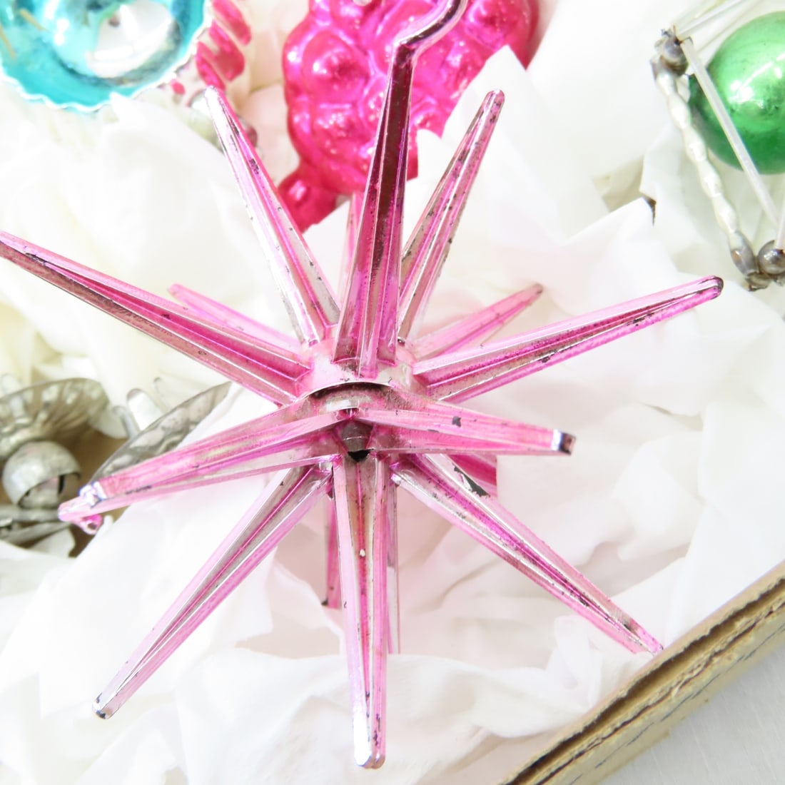 Vintage & Antique Christmas Ornaments & storage - 10