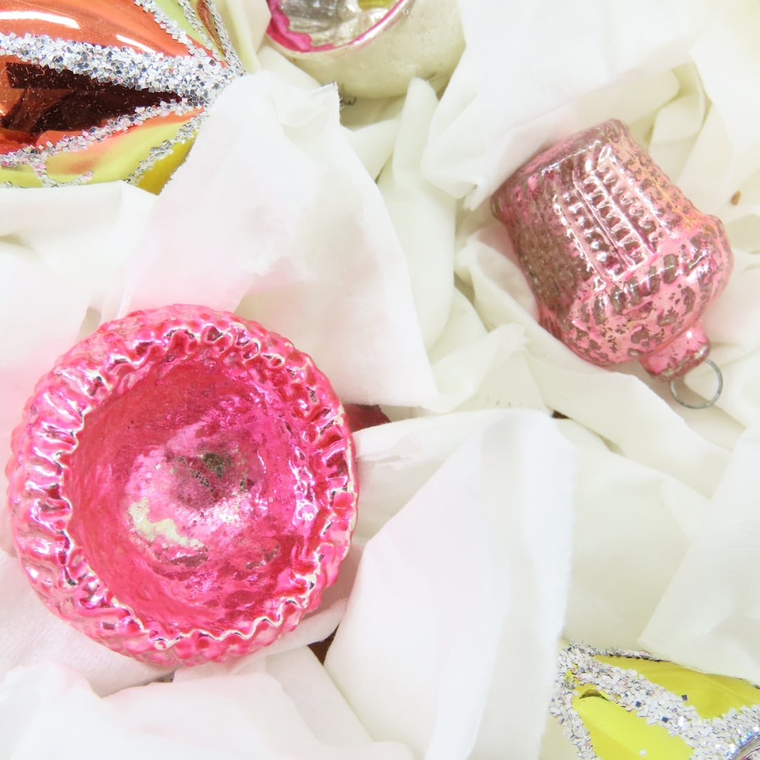 Vintage & Antique Christmas Ornaments & storage - 10