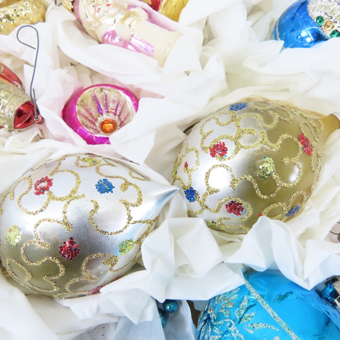 Vintage & Antique Christmas Ornaments & storage - 19