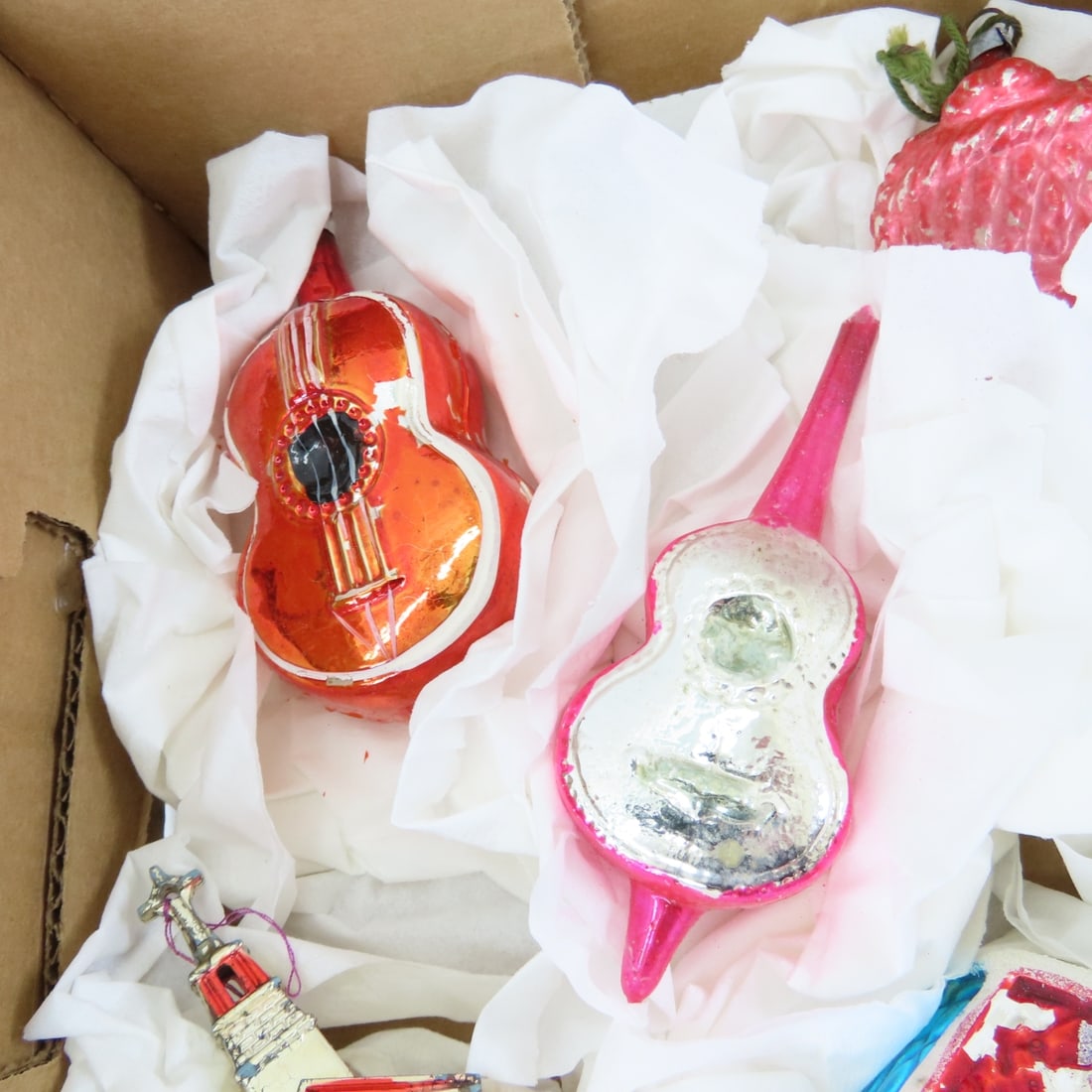 Vintage & Antique Christmas Ornaments & storage - 3