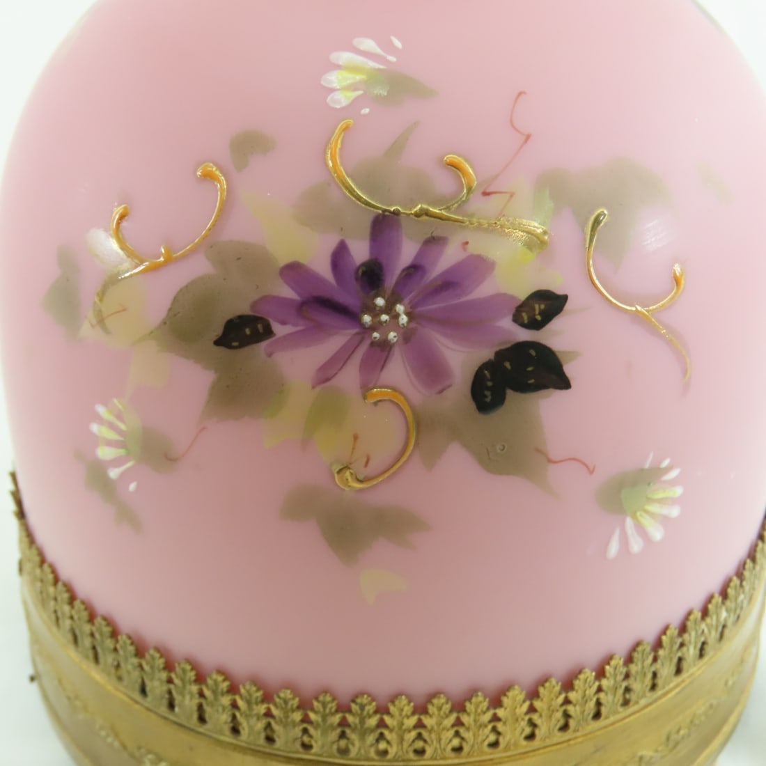 Mt. Washington Glass French HP Paris Music Box - 11