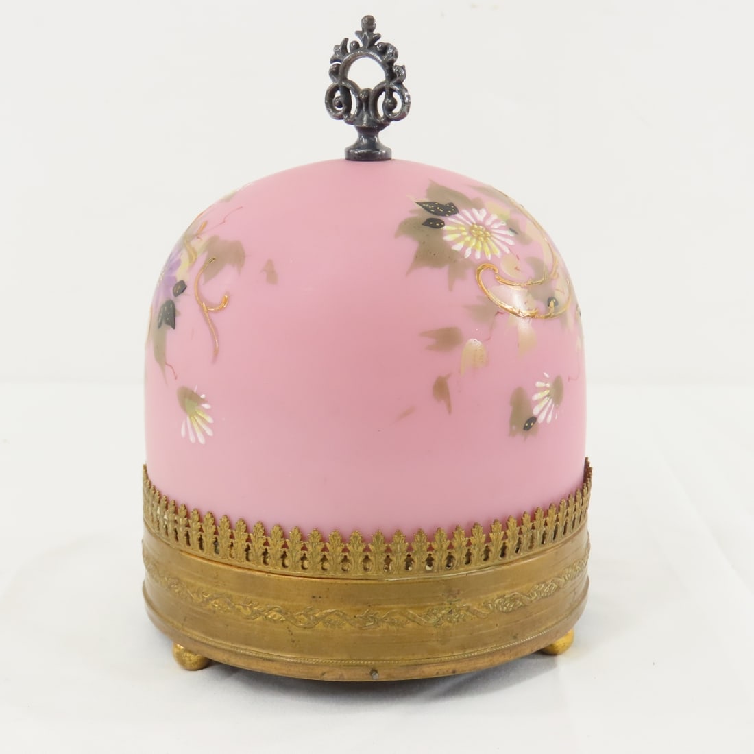 Mt. Washington Glass French HP Paris Music Box - 2