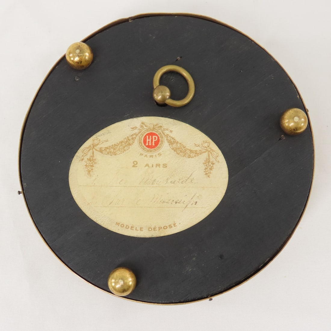 Mt. Washington Glass French HP Paris Music Box - 7