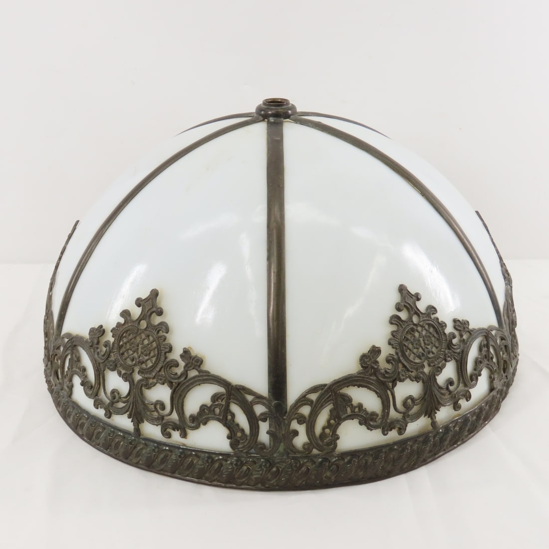 Antique White Slag Glass Light Shade (1 of 9)