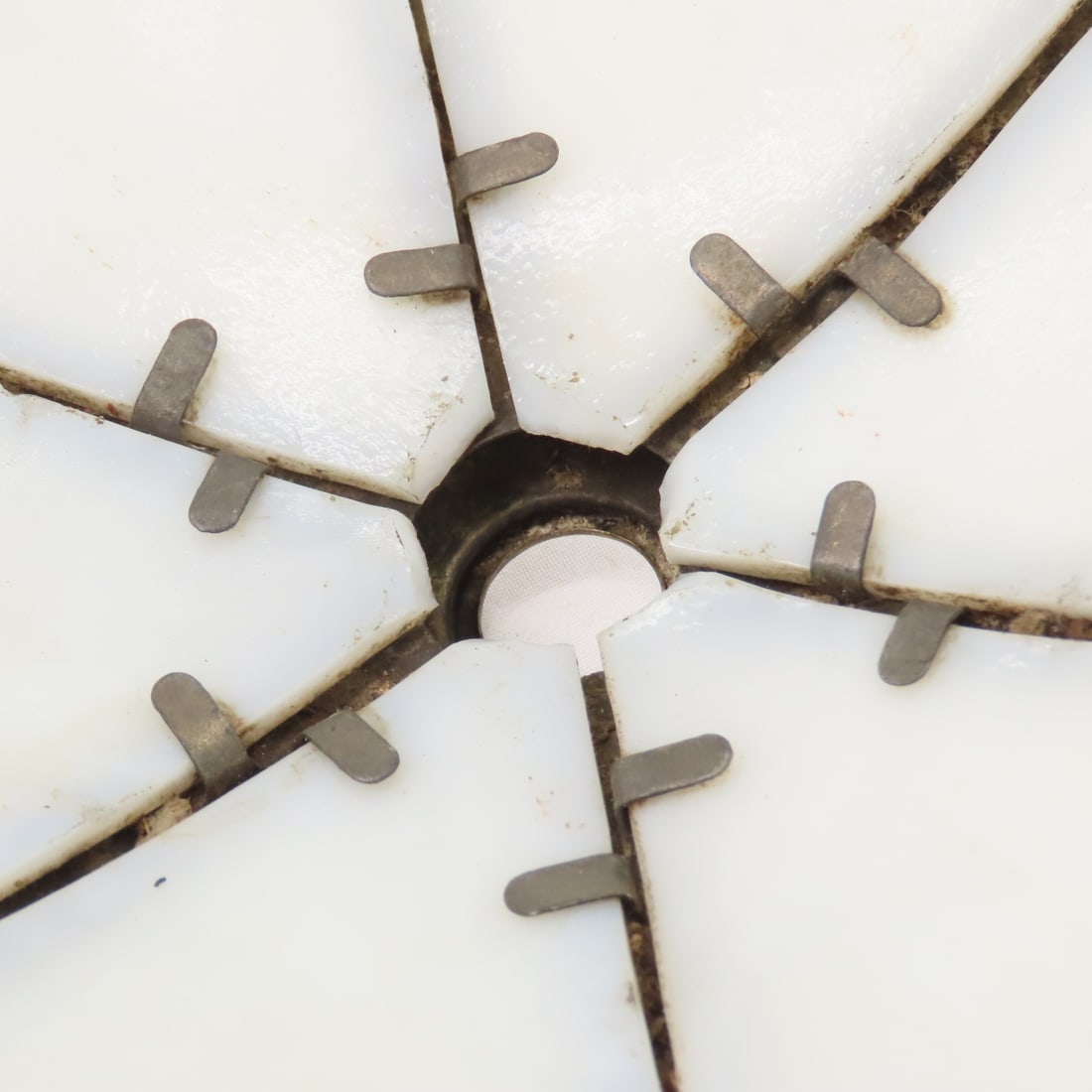 Antique White Slag Glass Light Shade - 8