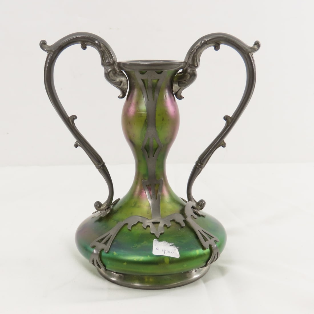 Art Nouveau Bohemian Austria Kralik Threaded bowl - 10