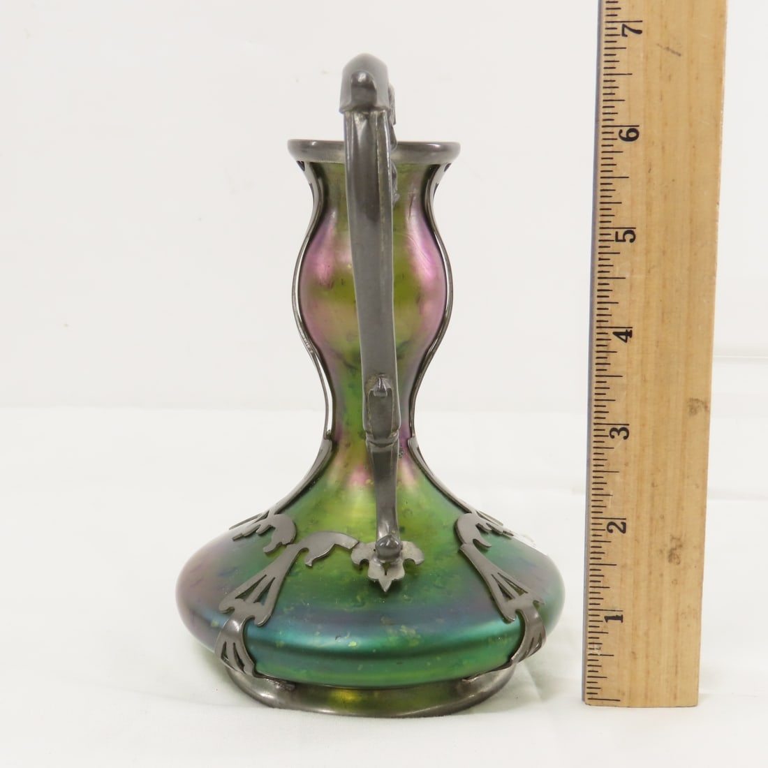 Art Nouveau Bohemian Austria Kralik Threaded bowl - 11