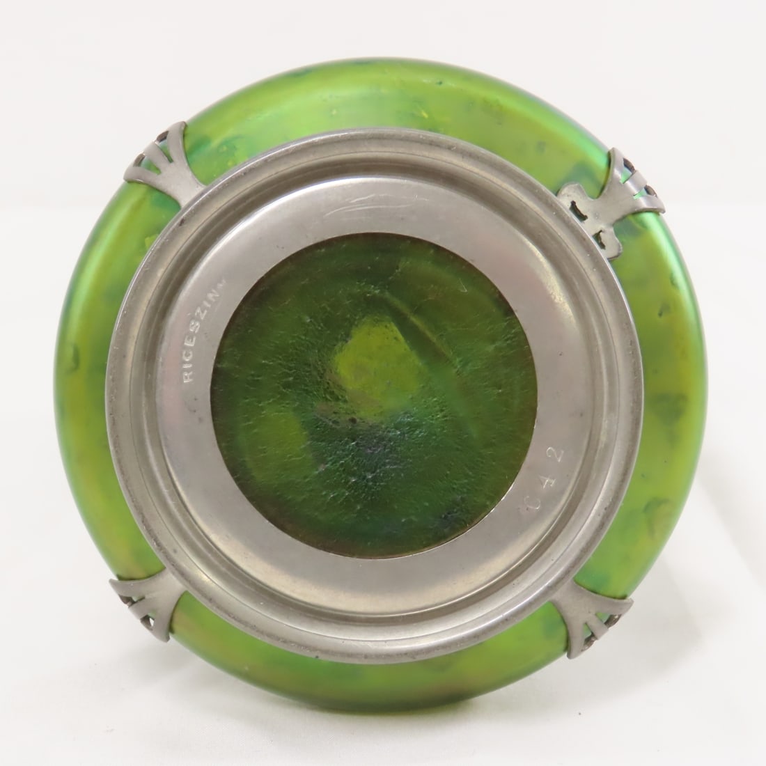 Art Nouveau Bohemian Austria Kralik Threaded bowl - 15