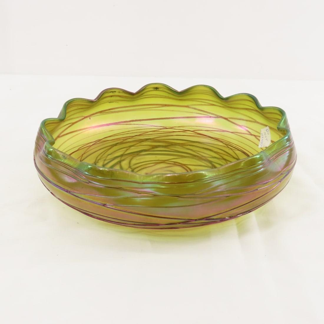 Art Nouveau Bohemian Austria Kralik Threaded bowl - 4
