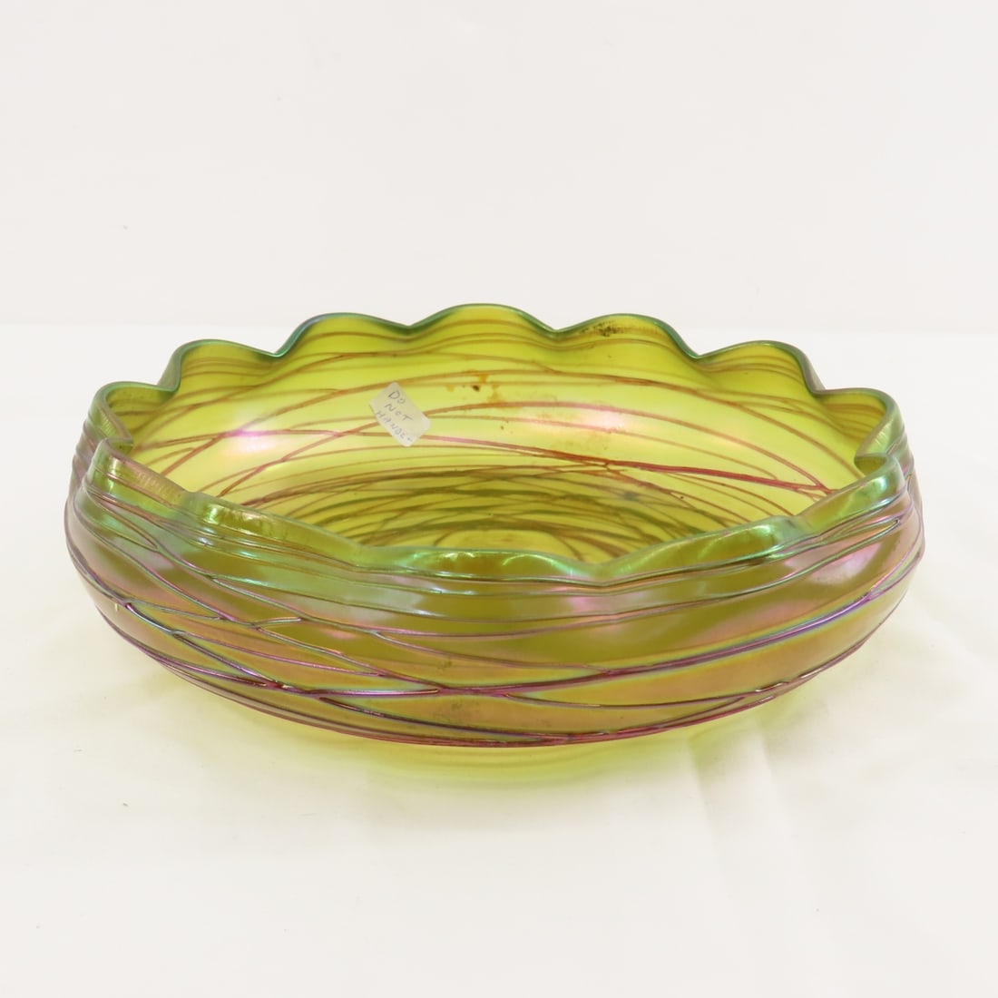 Art Nouveau Bohemian Austria Kralik Threaded bowl - 5