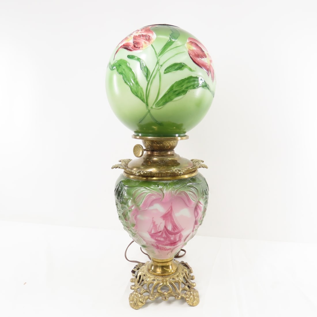 Converted Success Gone with the Wind style Lamp (1 of 16)