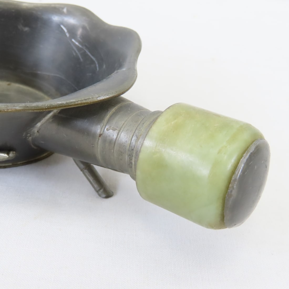 3 Brass Silk Iron Coal Pans Marked China - 12