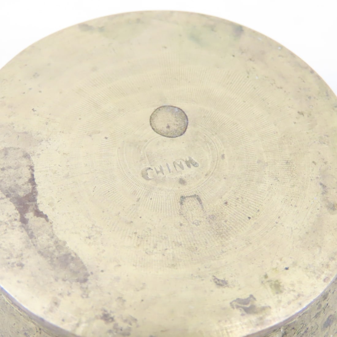 3 Brass Silk Iron Coal Pans Marked China - 9