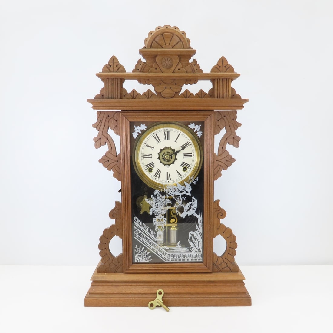Anson Clock Co Gingerbread Mantle Clock (1 of 11)