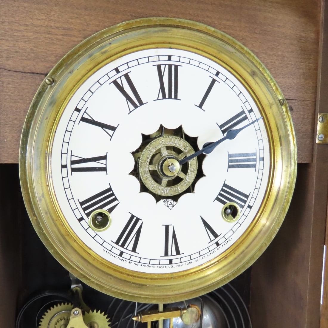 Anson Clock Co Gingerbread Mantle Clock - 3