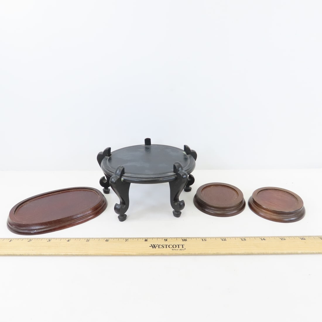 Wood Vase Stands and Pedestals, Mirrors & Displays - 6