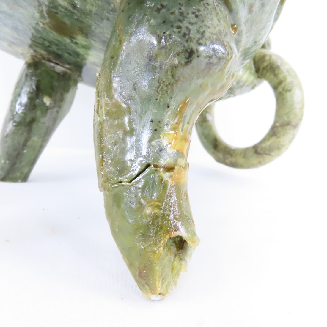 Chinese Stone Censer & Wood Carved Dragon - 17