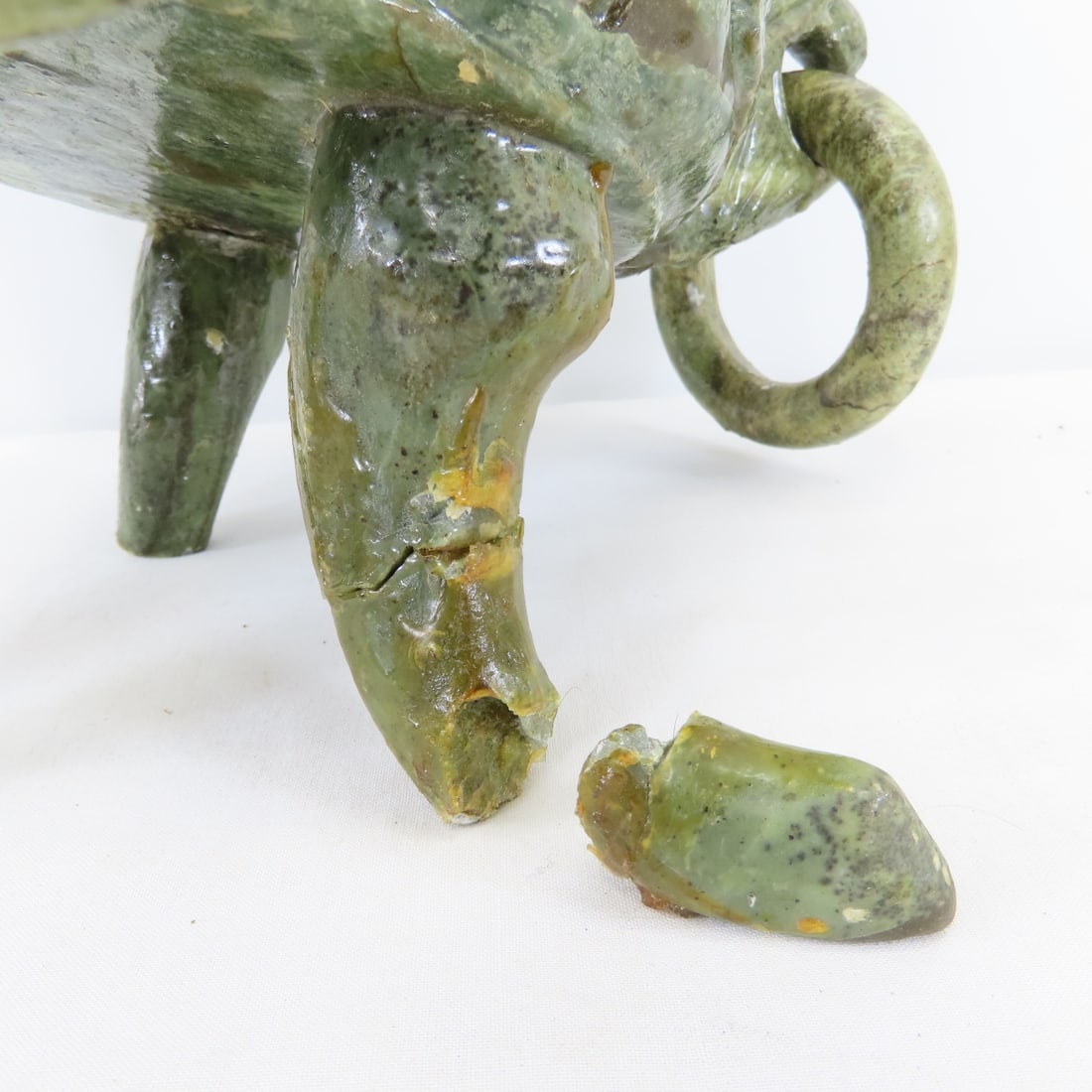 Chinese Stone Censer & Wood Carved Dragon - 18