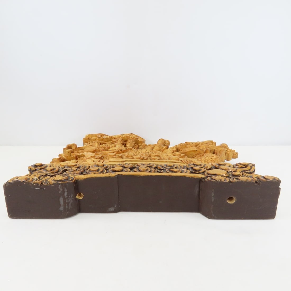 Chinese Stone Censer & Wood Carved Dragon - 9