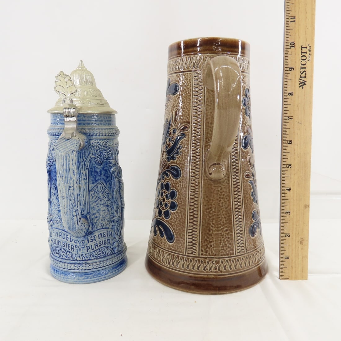 5 Gerz, 1 Marz & Remy & 1 Hamm's Beer Steins - 10