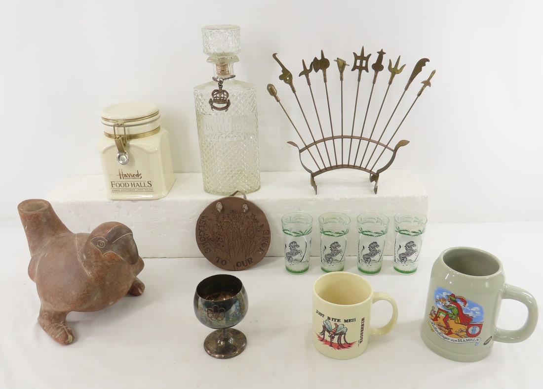 Vintage Bourbon Decanter, Shish Kabob Weapon Set (1 of 20)