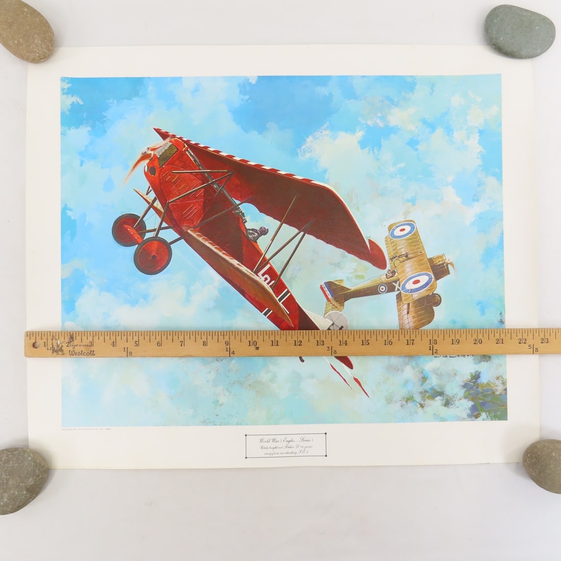 Vintage 1969 Echelon Plane Prints, WWII Newspaper - 11