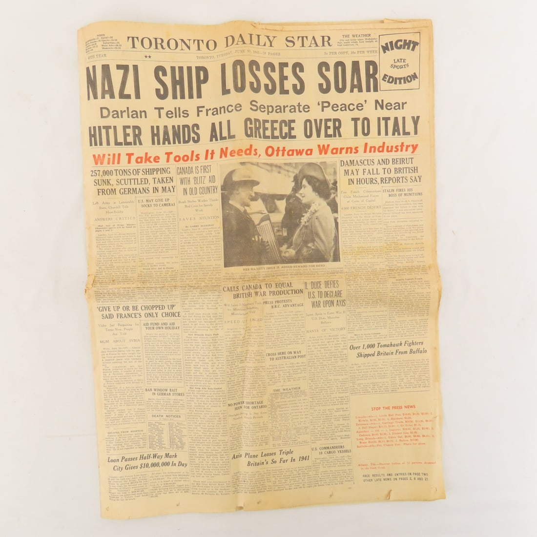 Vintage 1969 Echelon Plane Prints, WWII Newspaper - 2