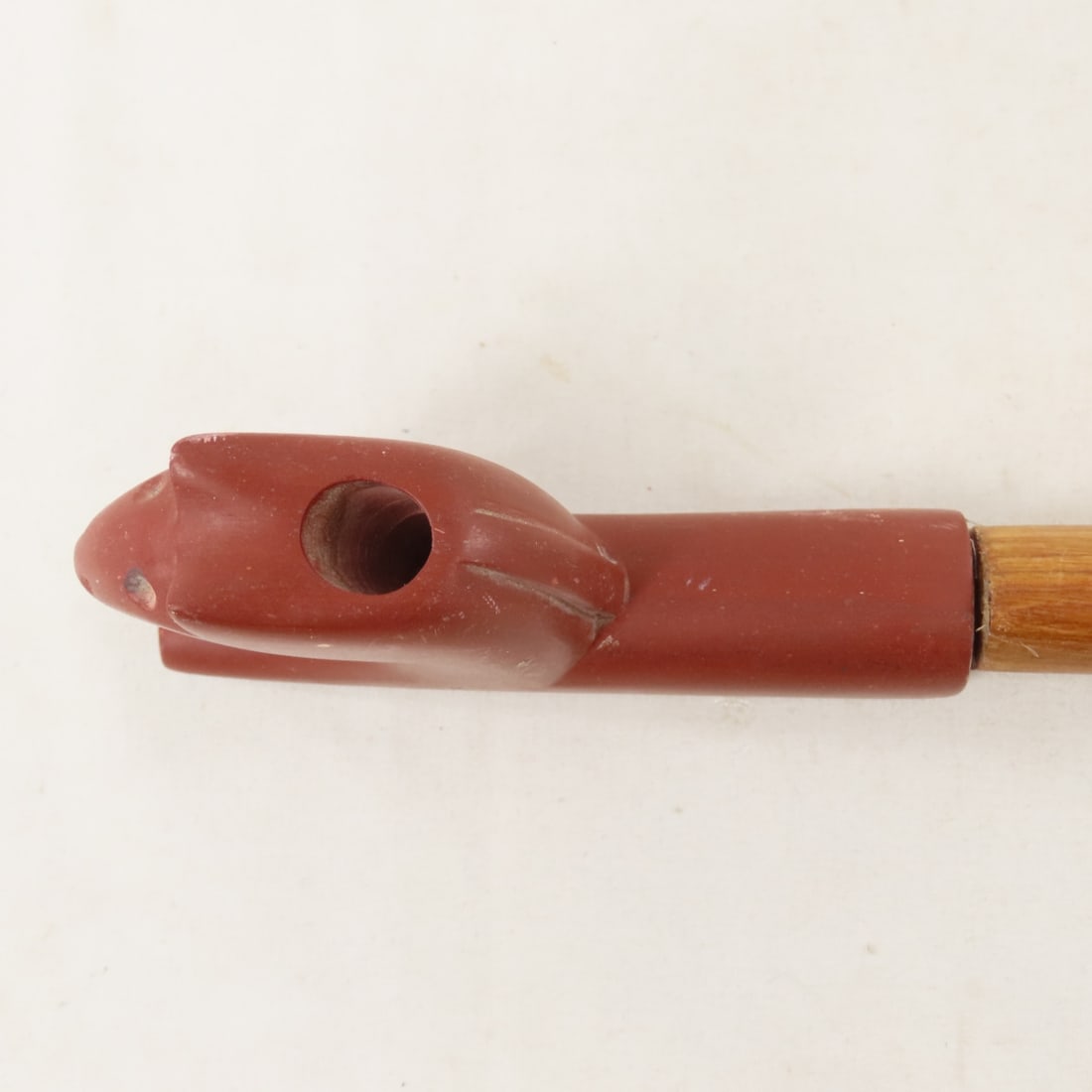 Vintage Catlinite, Pipestone Tobacco Pipe, Signed - 10