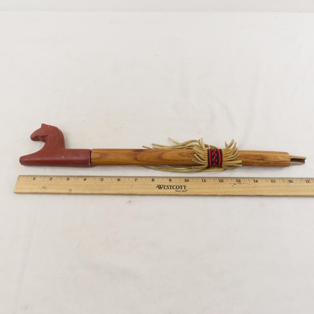 Vintage Catlinite, Pipestone Tobacco Pipe, Signed - 4
