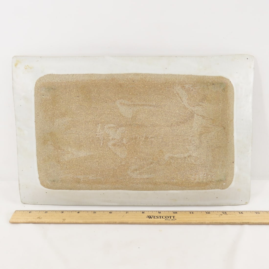 Charles Halling Signed Stoneware Tray & Plate - 10