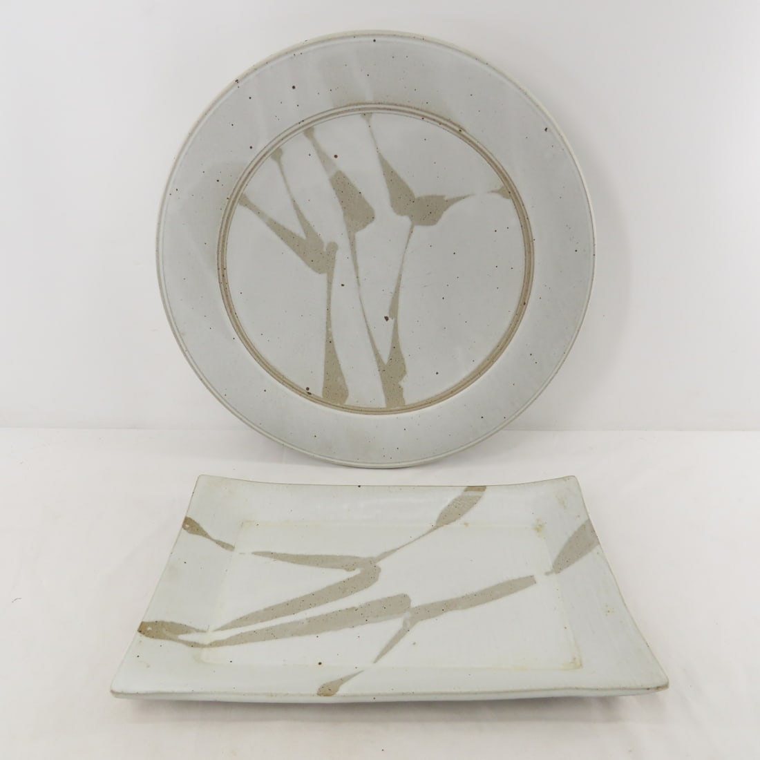 Charles Halling Signed Stoneware Tray & Plate (1 of 11)