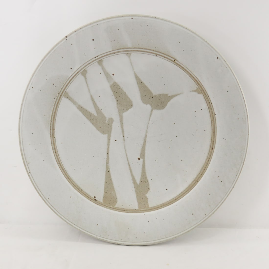 Charles Halling Signed Stoneware Tray & Plate - 2