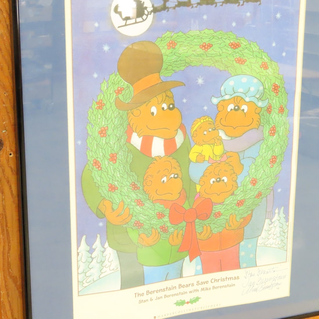 Artist Signed Berenstain Bears Christmas Print - 2