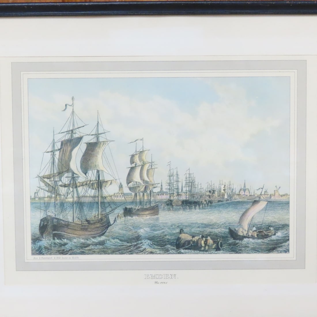 4 Vintage Framed European Etchings - 3