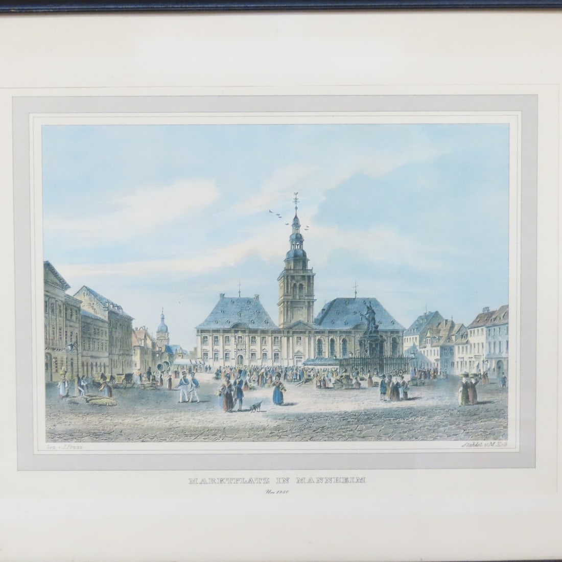 4 Vintage Framed European Etchings - 8