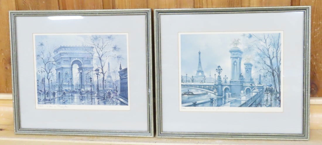 2 Vintage Framed Maurice Legendre Parisian Prints (1 of 18)