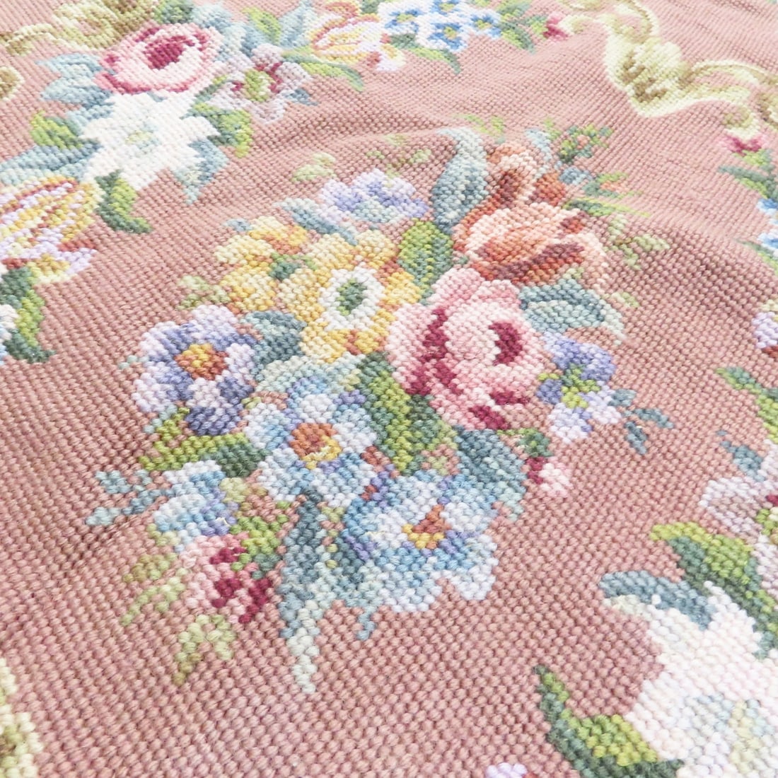 Needlepoint Foot Stools, Rug & More - 10