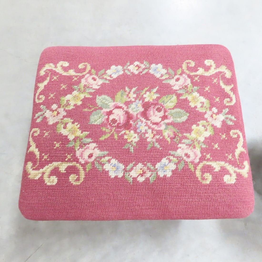 Needlepoint Foot Stools, Rug & More - 3