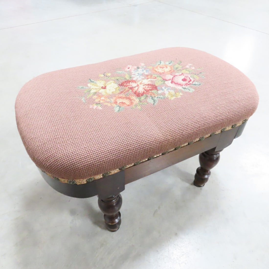 Needlepoint Foot Stools, Rug & More - 6