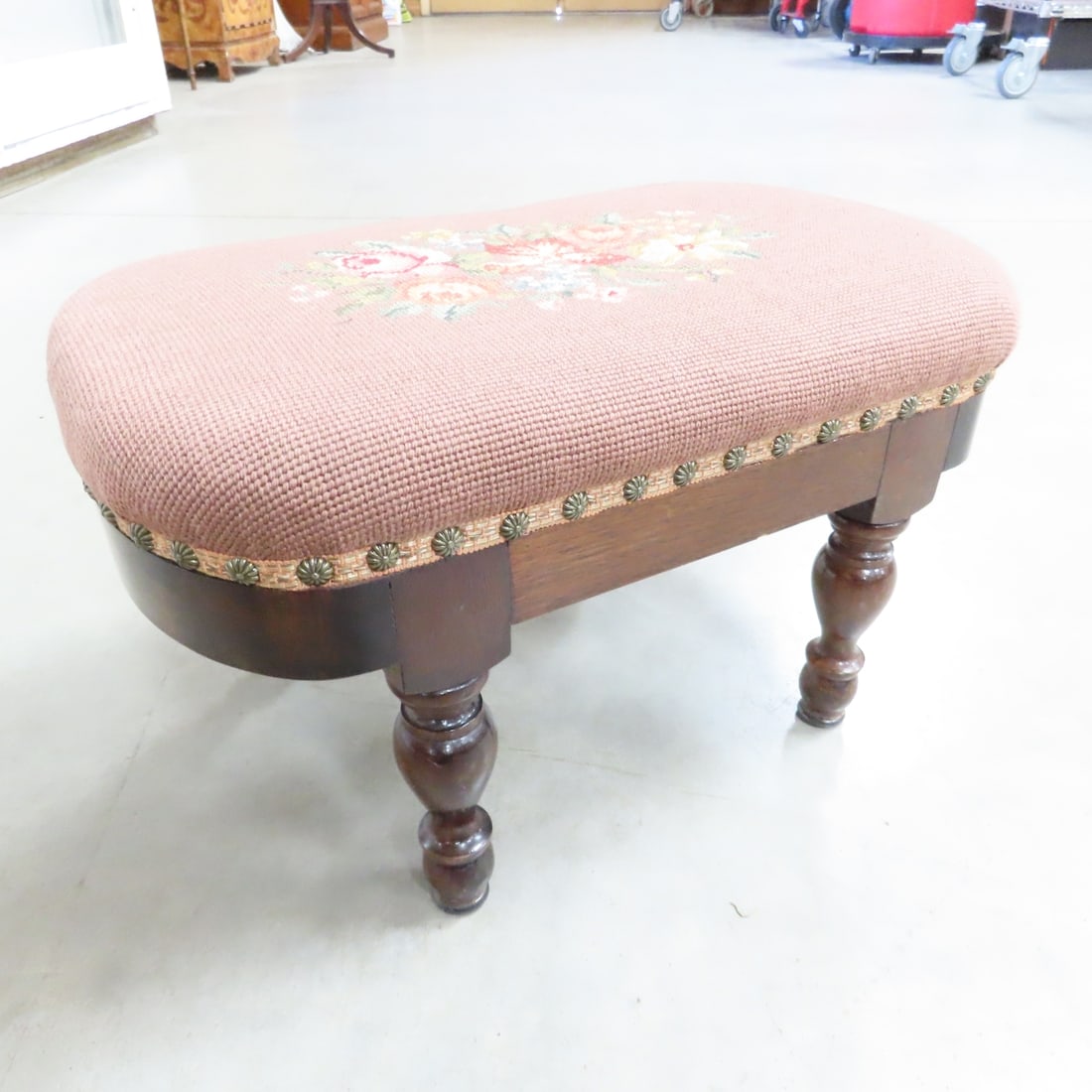 Needlepoint Foot Stools, Rug & More - 7