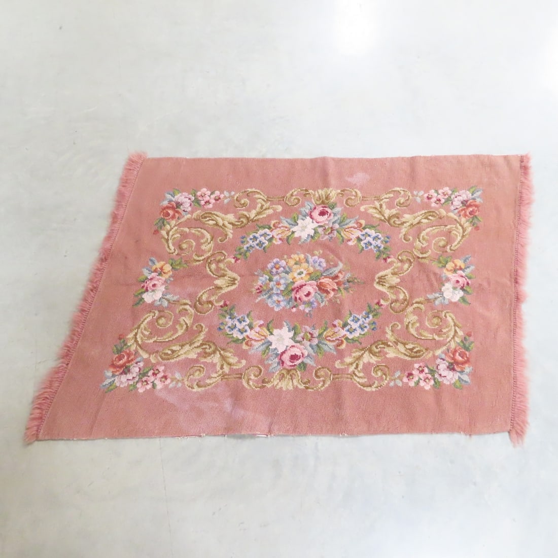 Needlepoint Foot Stools, Rug & More - 8