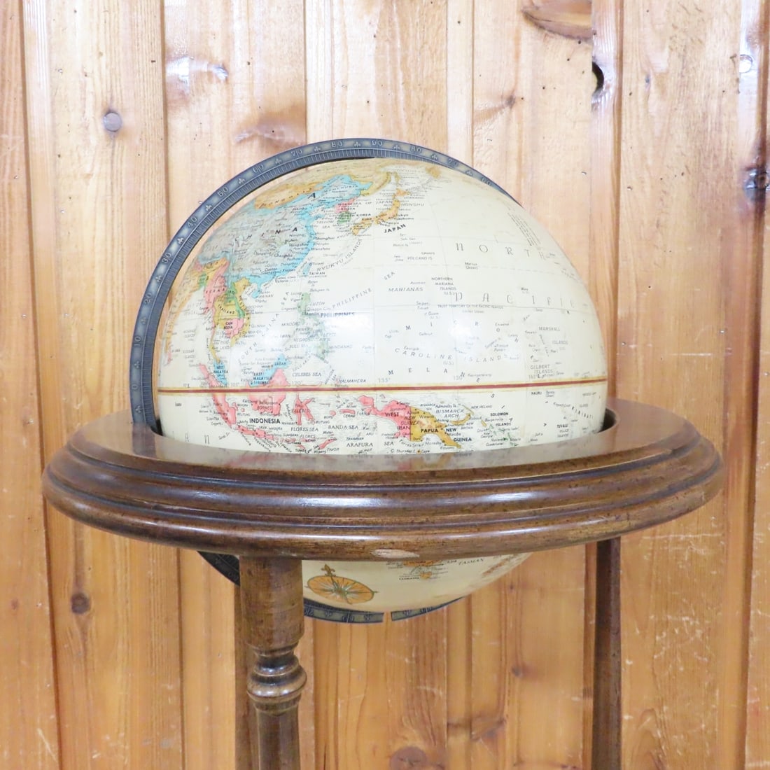 Vintage Brandt Standing Floor Globe - 2