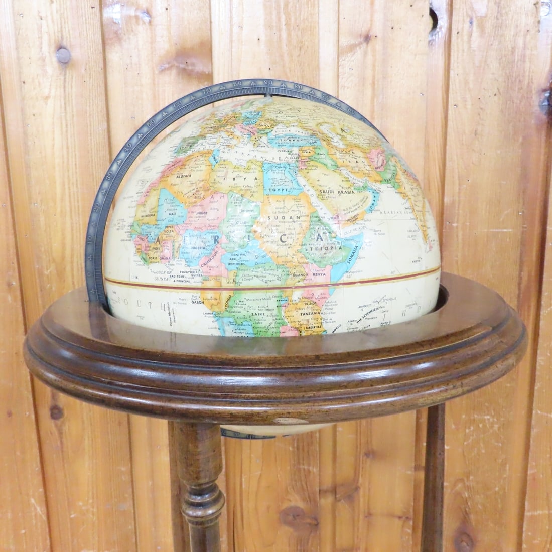 Vintage Brandt Standing Floor Globe - 3
