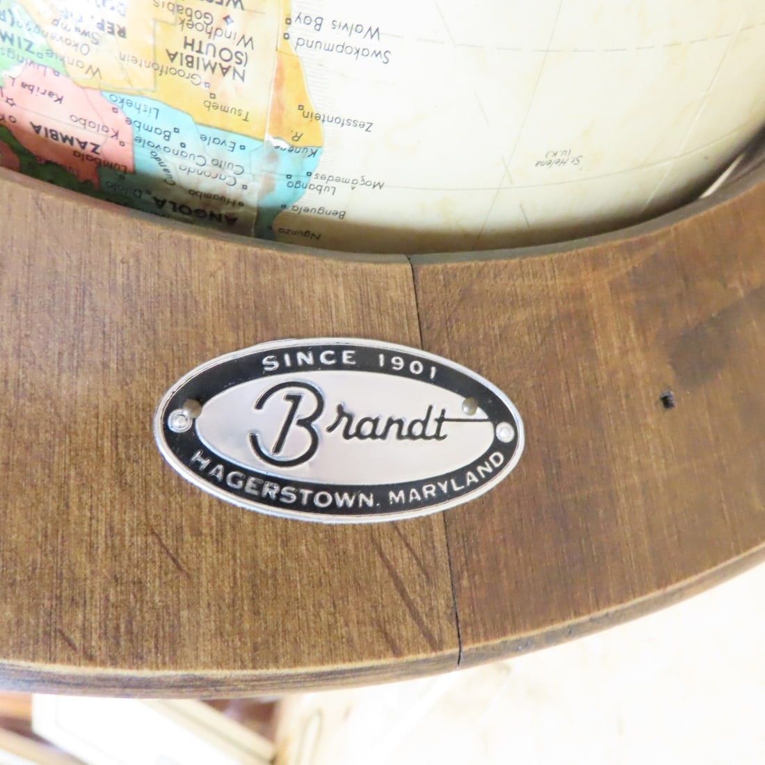 Vintage Brandt Standing Floor Globe - 7